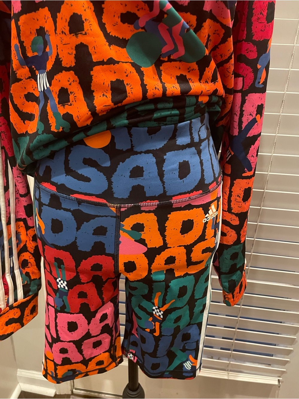 Adidas Farm Multicolor Logo-Print Hoodie & Shorts Set - Picture 3 of 6